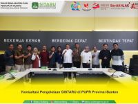 Konsultasi Pengelolaan GISTARU di PUPR Provinsi Banten