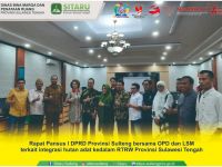 Rapat Pansus I DPRD Provinsi Sulawesi Tengah Bahas Pengintegrasian Hutan Adat kedalam RTRWP